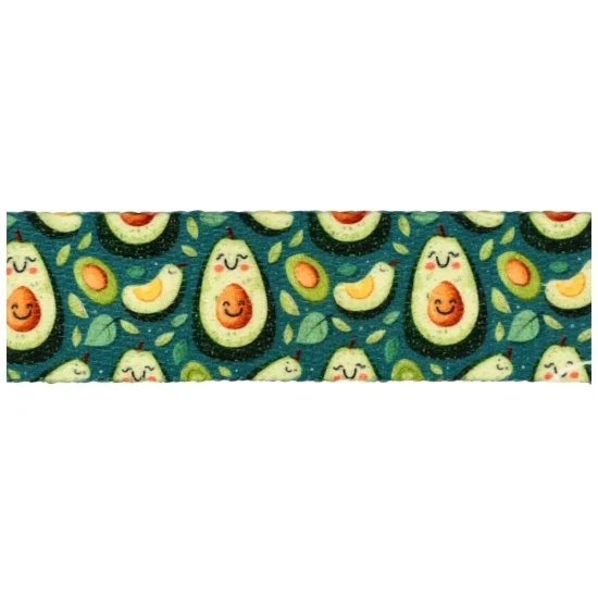 tasma nosna 25mm nadruk sublimacja avocado 3.webp