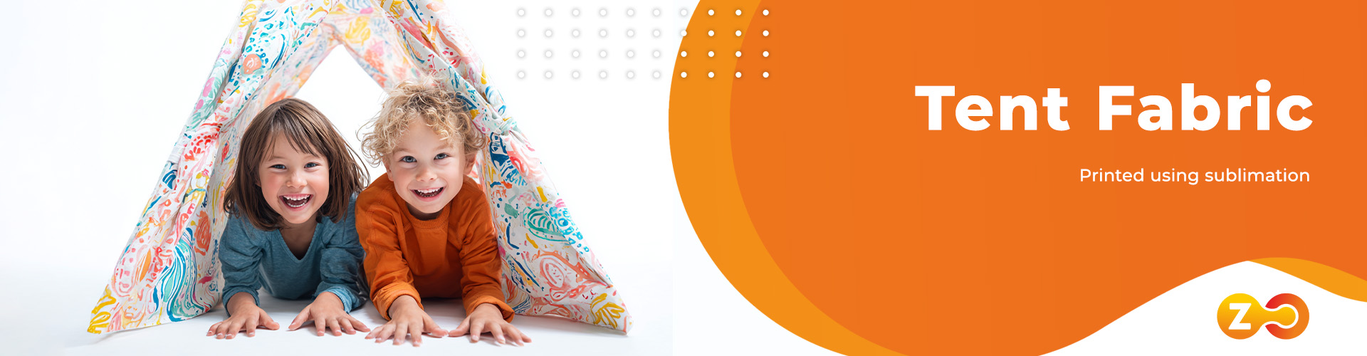 fabric tent with sublimation