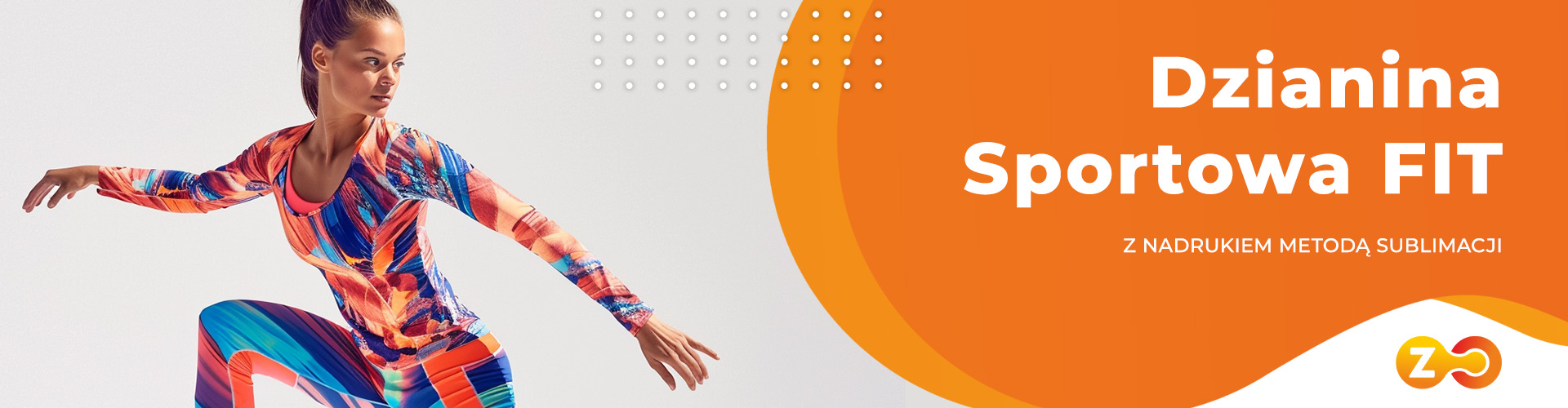 Tkanina FIT z nadrukiem Sublimacja