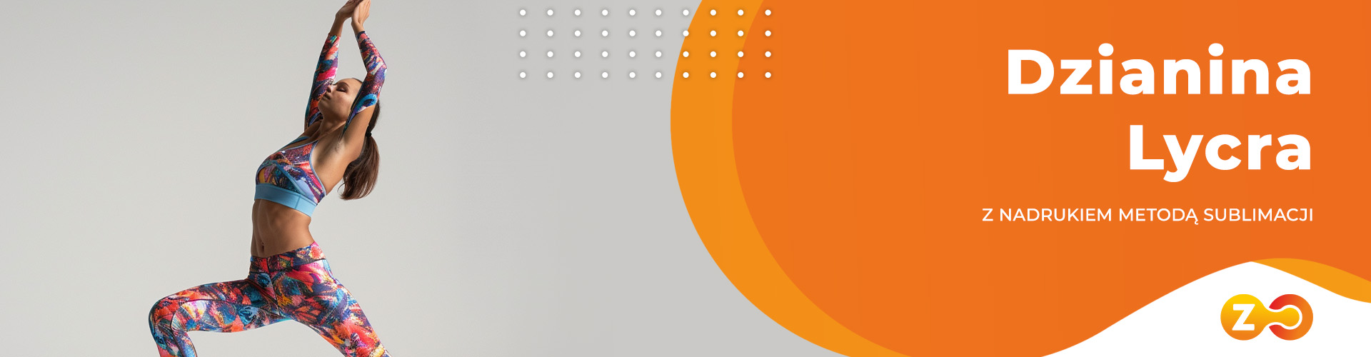 tkanina elastyczna lycra z nadrukiem sublimacja