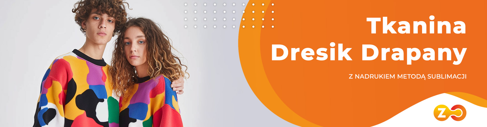 tkanina dresik z nadrukiem Sublimacja